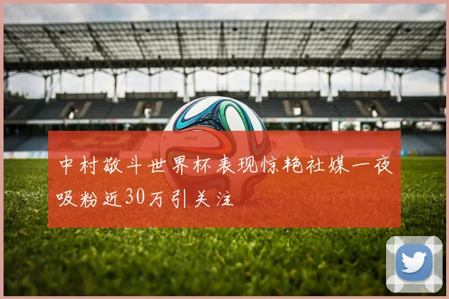 中村敬斗世界杯表现惊艳社媒一夜吸粉近30万引关注